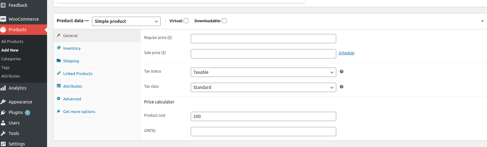 Plugin Installed with Cost